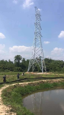 Proyek Situs Jalur Transisi Menara Baja Listrik Berkaki Empat