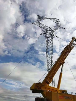 Menara Baja Kisi Saluran Transmisi Kepala Cat Untuk Situs