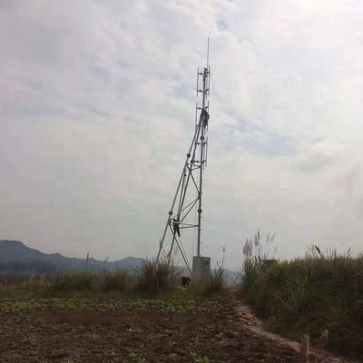 Baja Q355 Hot Dip Galvanized Guyed Mast Untuk Telekomunikasi