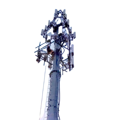 Telecom Galvanized Guyed Mast Dengan Aksesoris Terkait