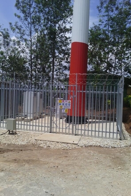 Menara Monopole Baja Untuk Telecom Hot Dip Galvanis