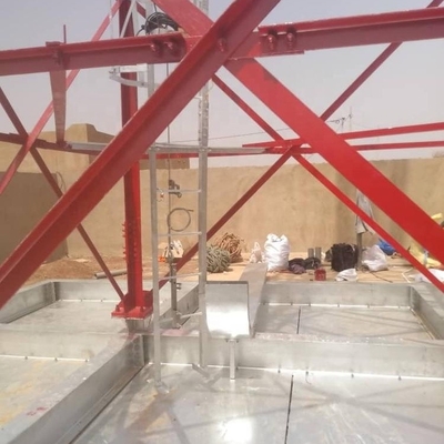 Komunikasi Monopole Guyed Mast Steel Tower Tinggi 20m