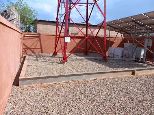 Komunikasi Monopole Guyed Mast Steel Tower Tinggi 20m