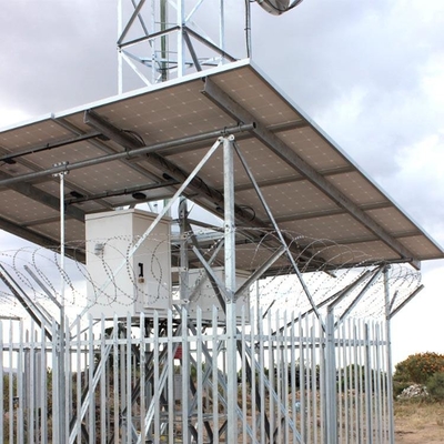 Hot Dip Galvanized Steel Q345 Q235 Menara Seluler Untuk Telekomunikasi