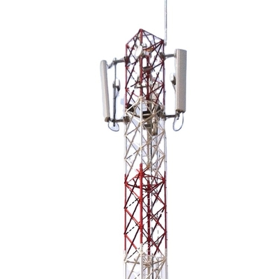 Menara Baja Telekomunikasi Ringan Penerbangan Atap Tinggi