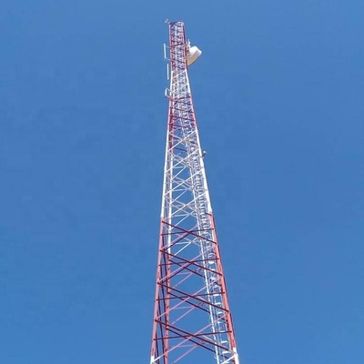 80m 3 Menara Baja Tubular Berkaki Untuk Telekomunikasi