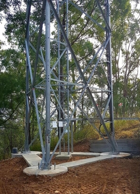 Steel Lattice Tubular Telecom Mobile Antena Tower 3 Atau 4 Berkaki