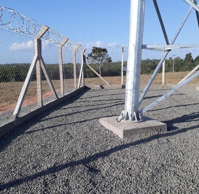 Jalur Transmisi Menara Telekomunikasi Baja Tubular Untuk Lokasi Konstruksi