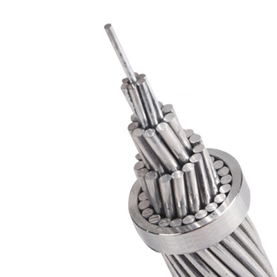Bare Aluminium ACSR Moose Conductor Jenis Padat Untuk Transmisi Daya Overhead